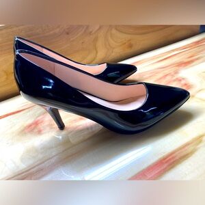 Forever Classic Black Faux Patent Leather Pumps